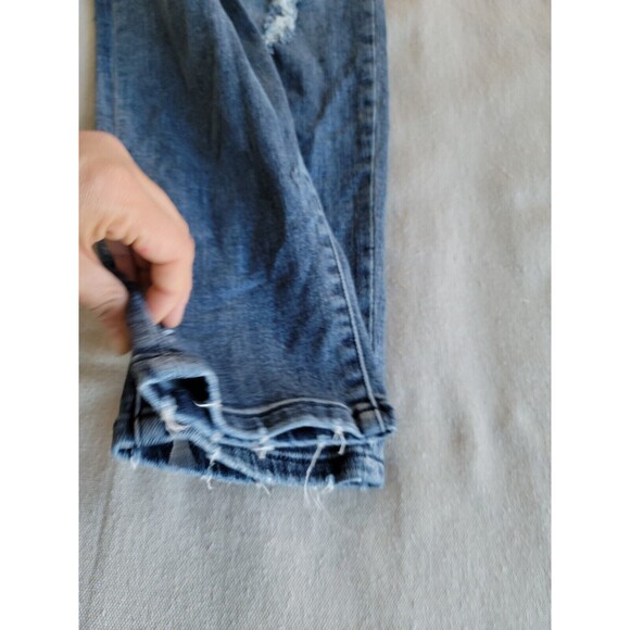 Judy Blue Womens 3 29x29 Jeans Boyfriend Mid Rise Distressed Stretch Logo Medium - Picture 5 of 16